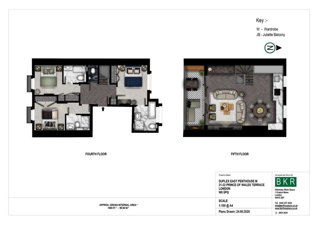 3 bedroom flat to rent - floorplan