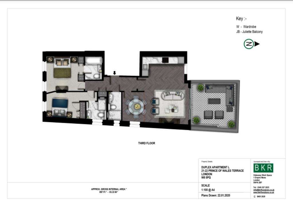 2 bedroom flat to rent - floorplan