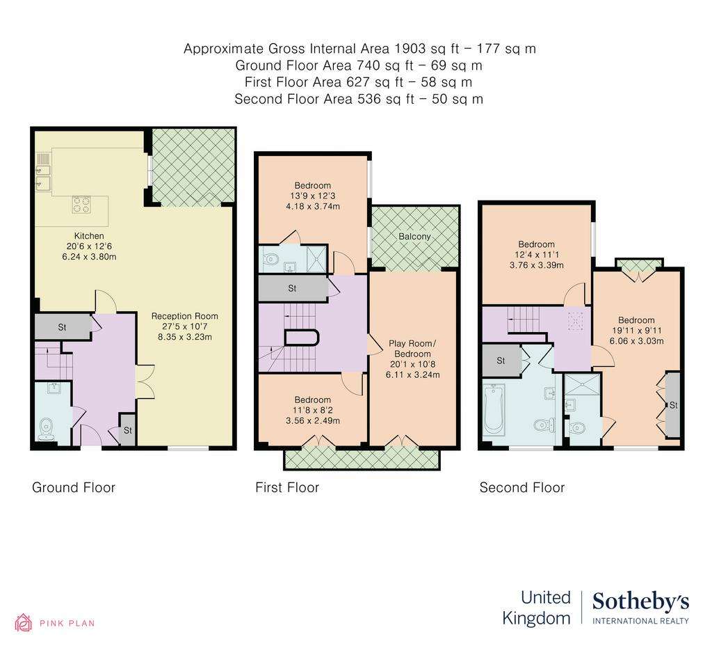 4 bedroom house to rent - floorplan