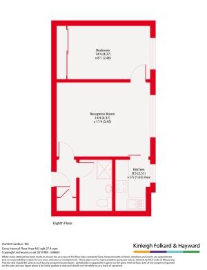 1 bedroom flat to rent - floorplan