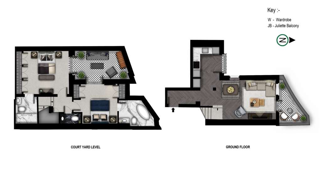 2 bedroom flat to rent - floorplan