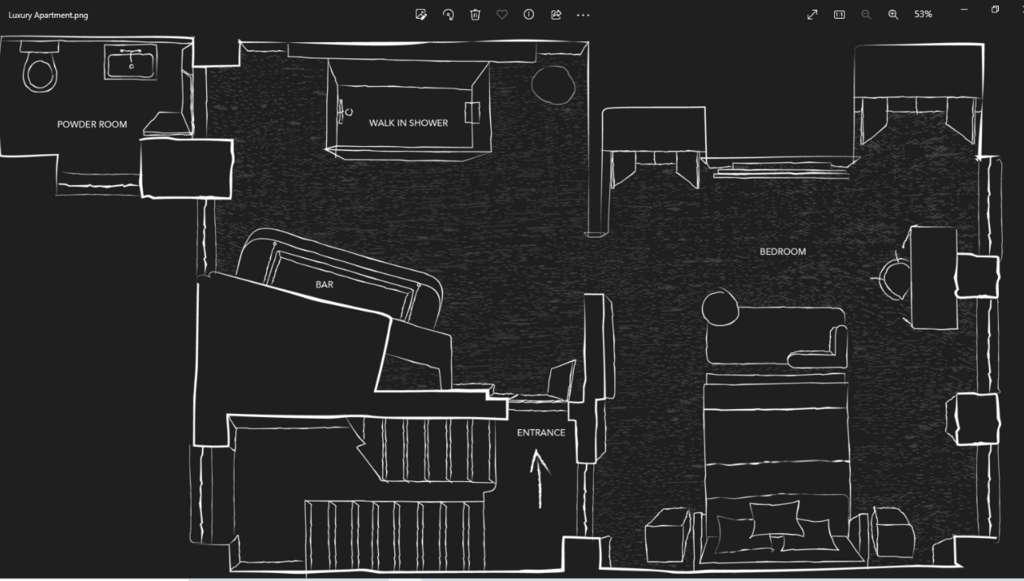 1 bedroom flat to rent - floorplan