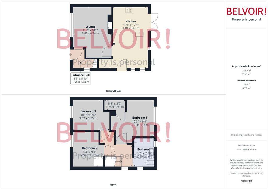 3 bedroom semi-detached house to rent - floorplan