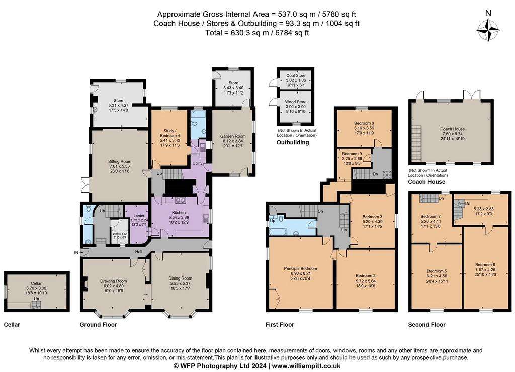 5 bedroom detached house for sale - floorplan