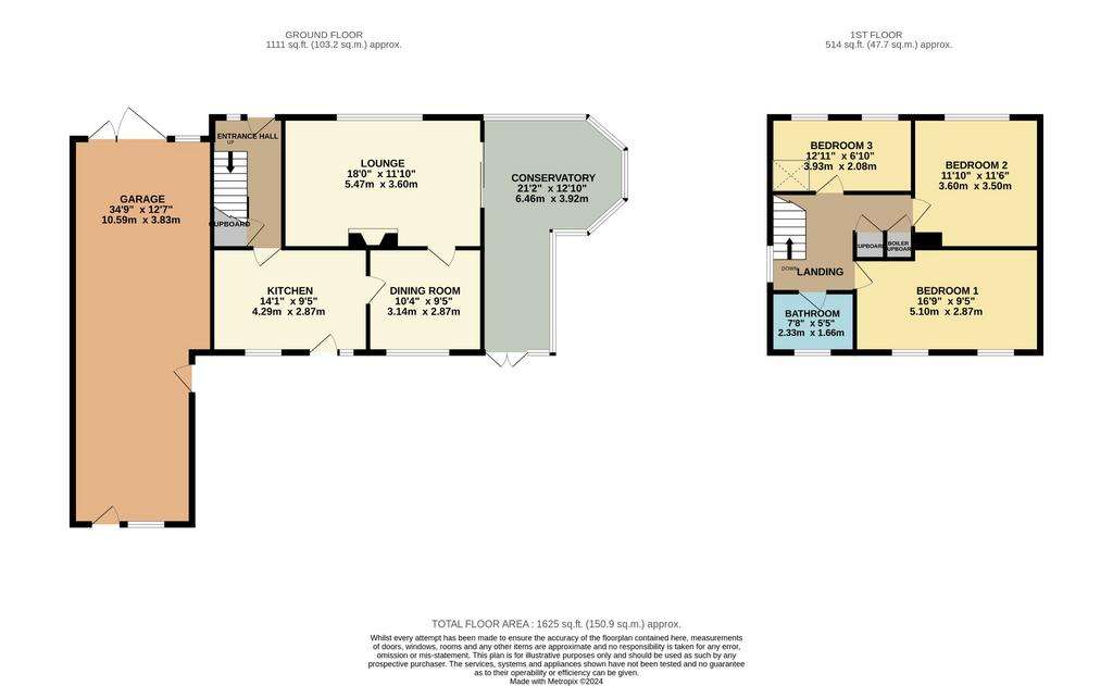 3 bedroom detached house for sale - floorplan