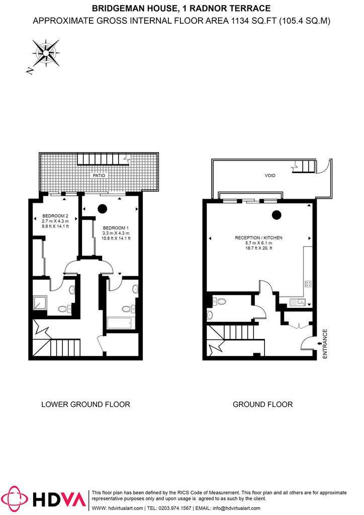 2 bedroom flat to rent - floorplan