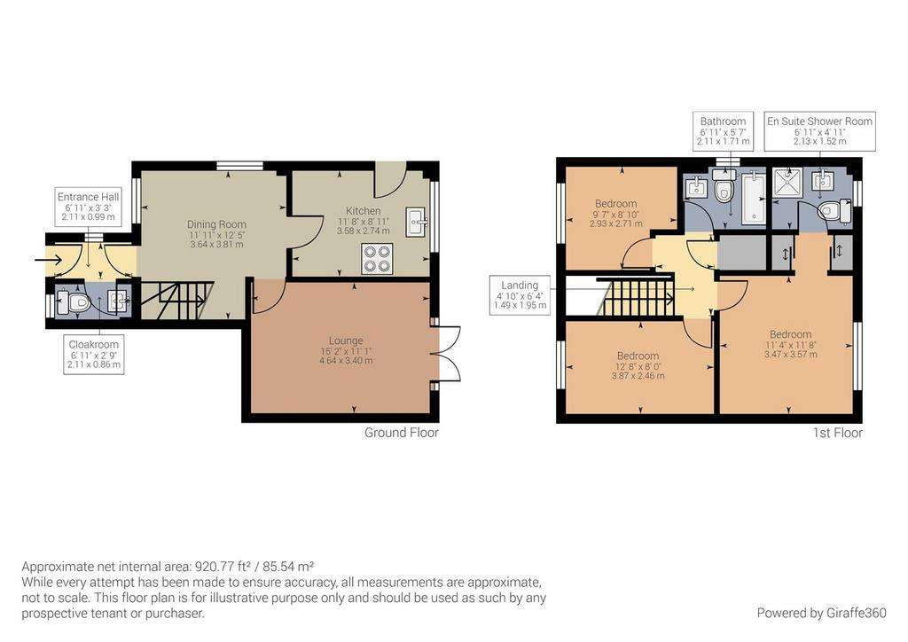 3 bedroom house to rent - floorplan