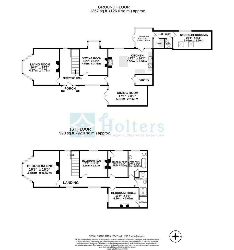 4 bedroom end of terrace house for sale - floorplan