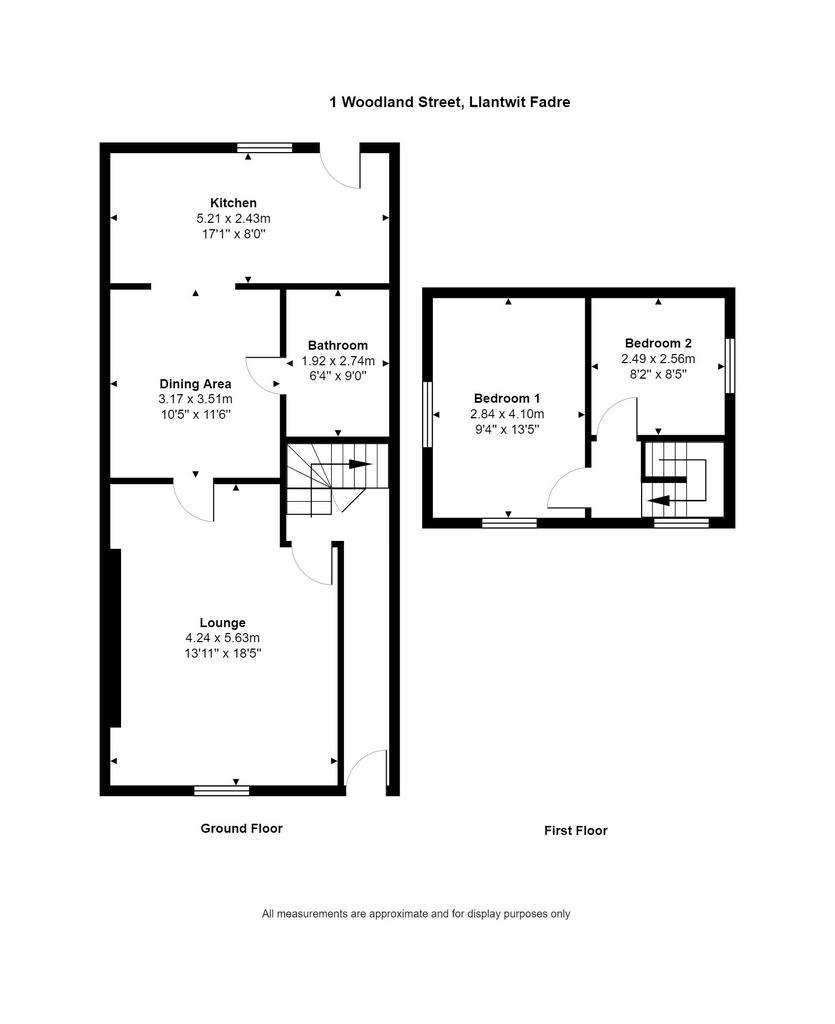 2 bedroom end of terrace house for sale - floorplan