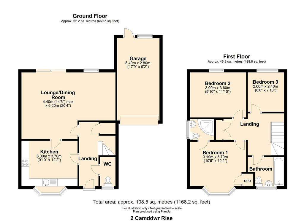 3 bedroom house for sale - floorplan