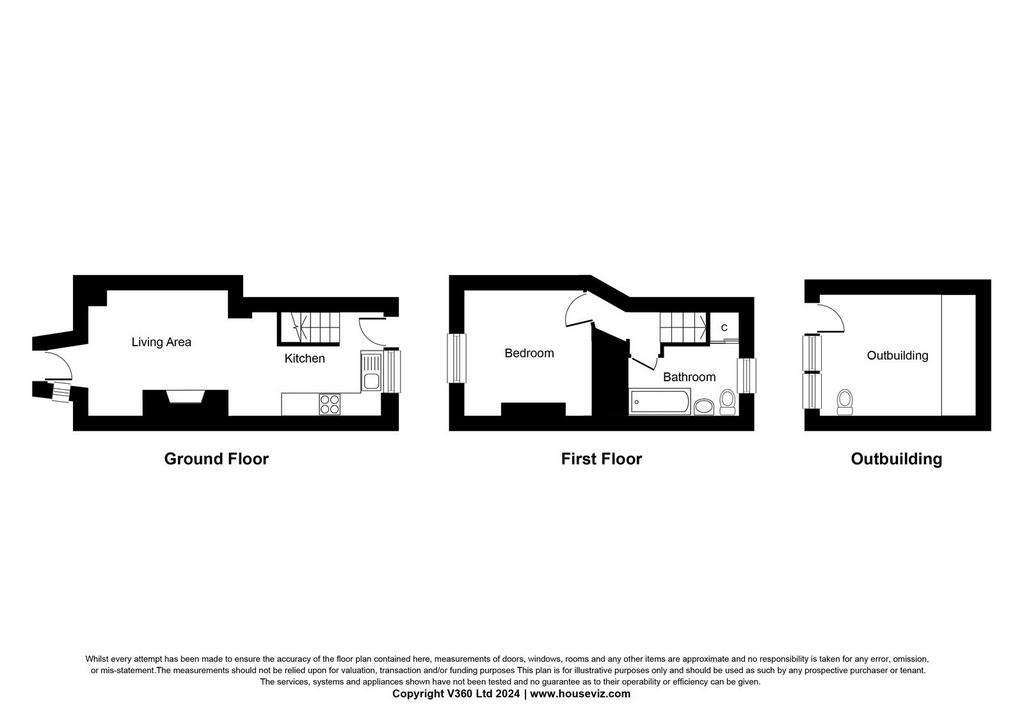 1 bedroom terraced house for sale - floorplan