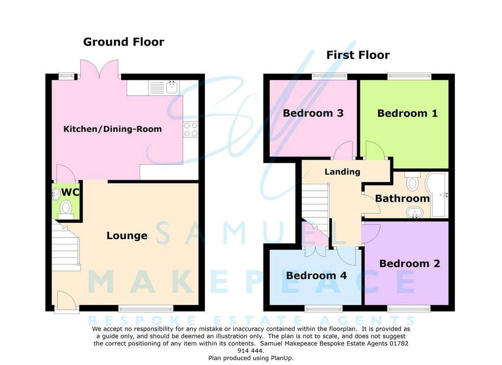 4 bedroom mews house to rent - floorplan