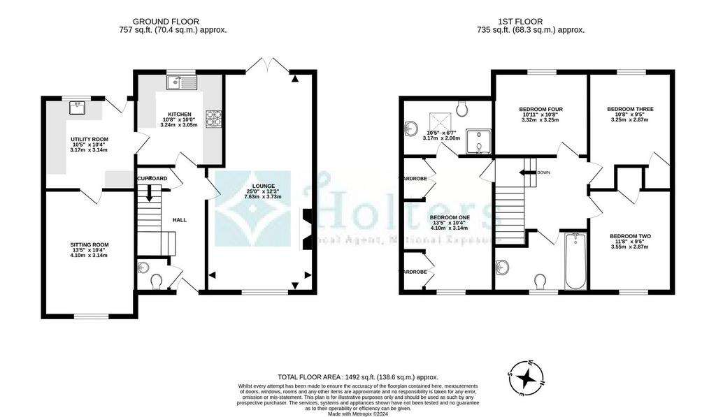 4 bedroom detached house for sale - floorplan