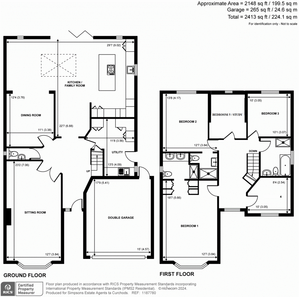 5 bedroom detached house to rent - floorplan