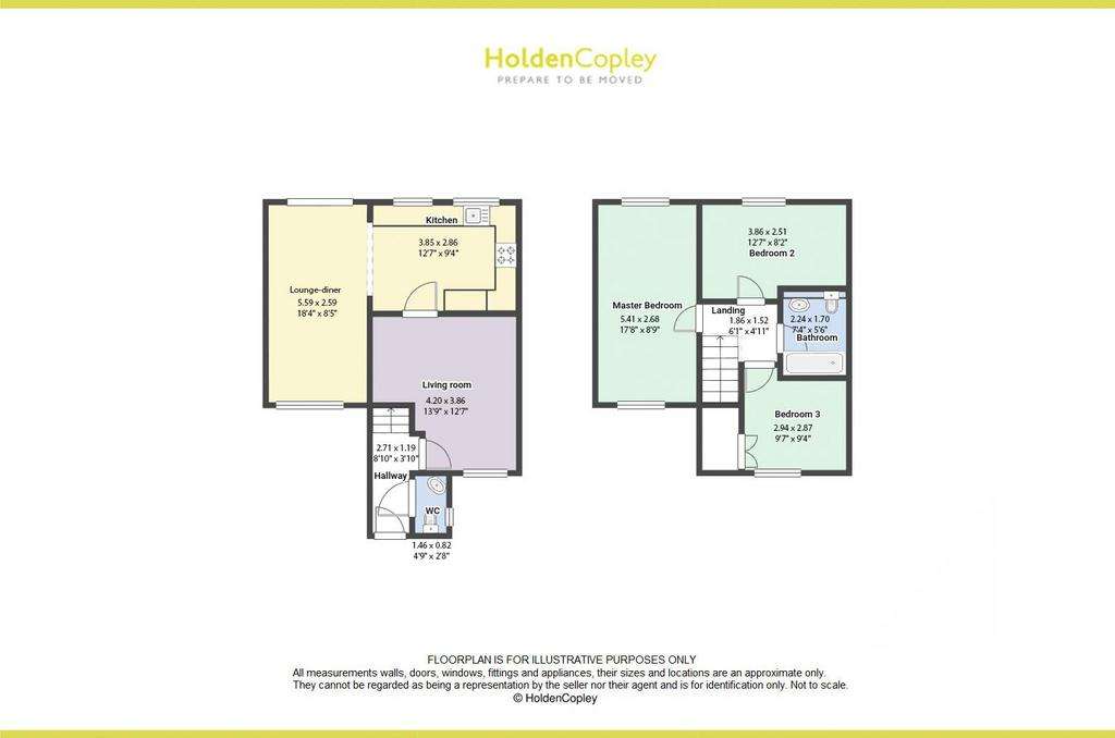 3 bedroom terraced house for sale - floorplan