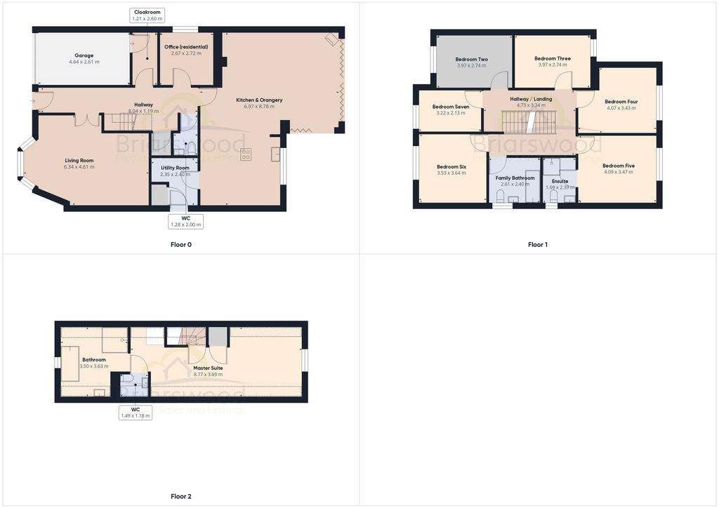 7 bedroom detached house for sale - floorplan