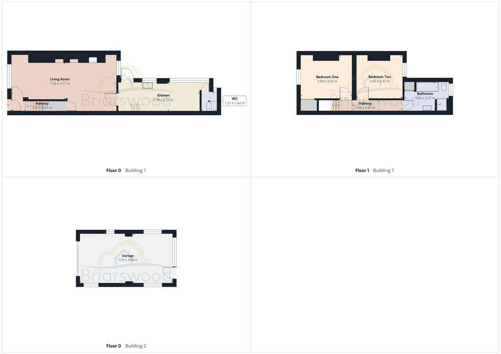 2 bedroom terraced house for sale - floorplan