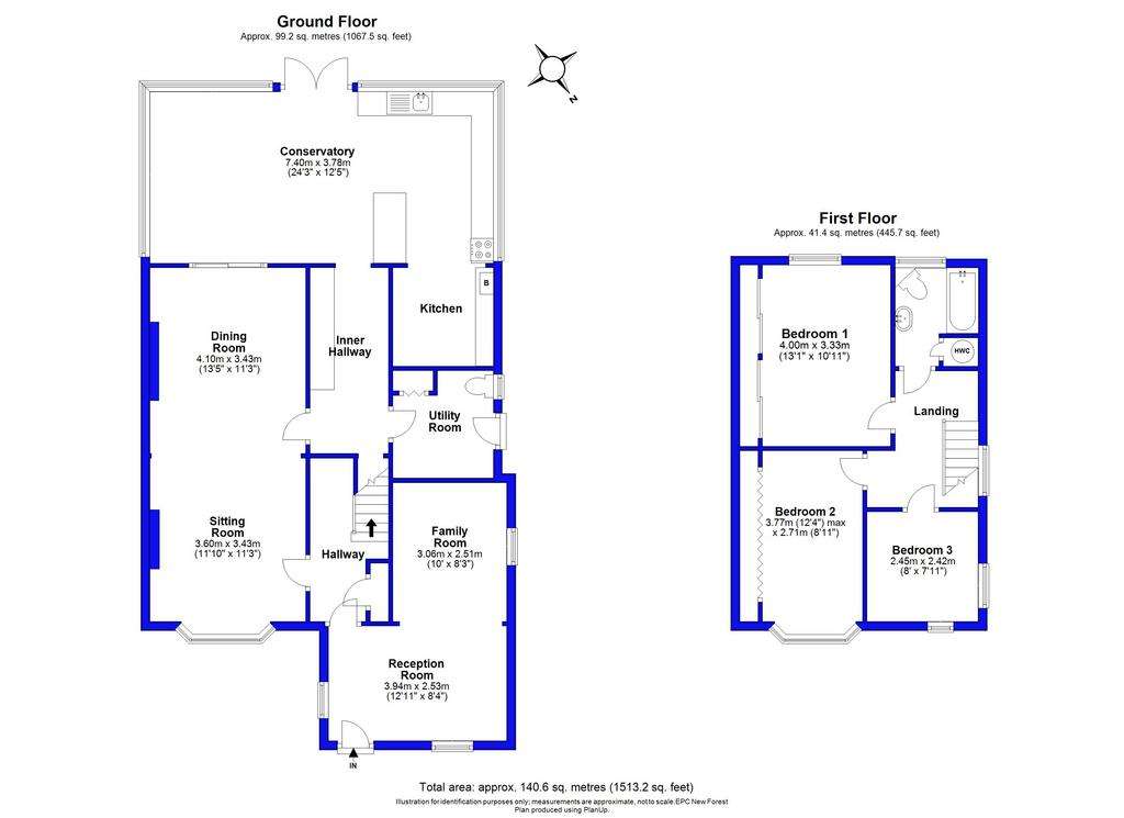 3 bedroom detached house for sale - floorplan