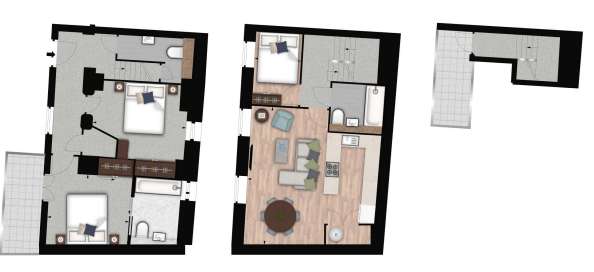 3 bedroom flat to rent - floorplan