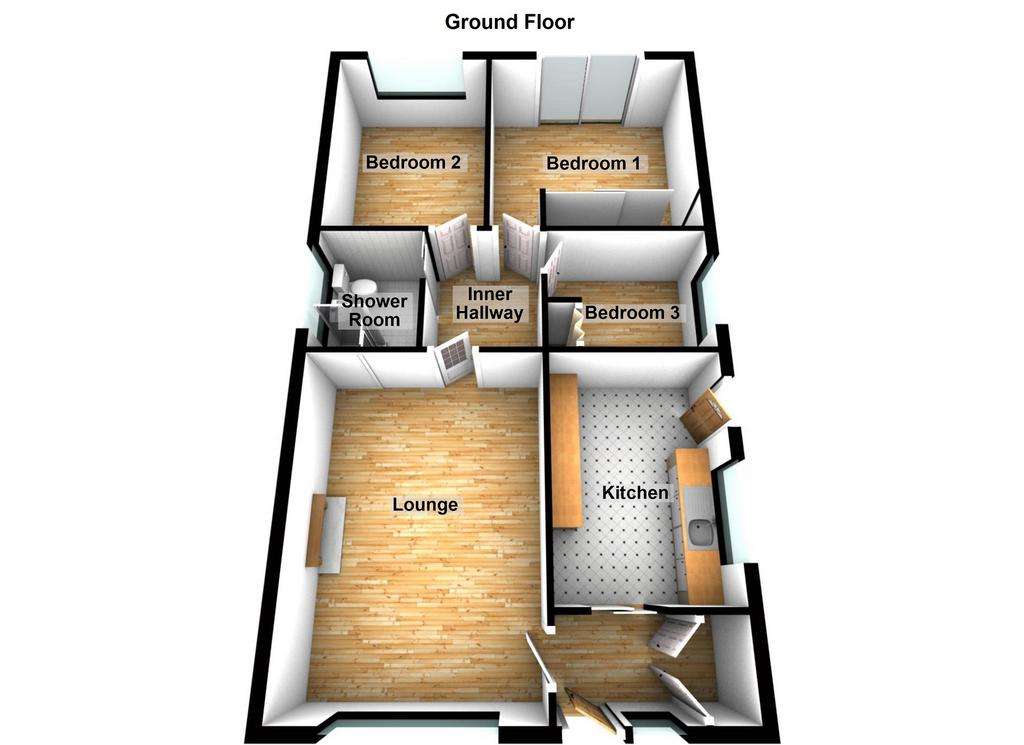 3 bedroom detached bungalow for sale - floorplan