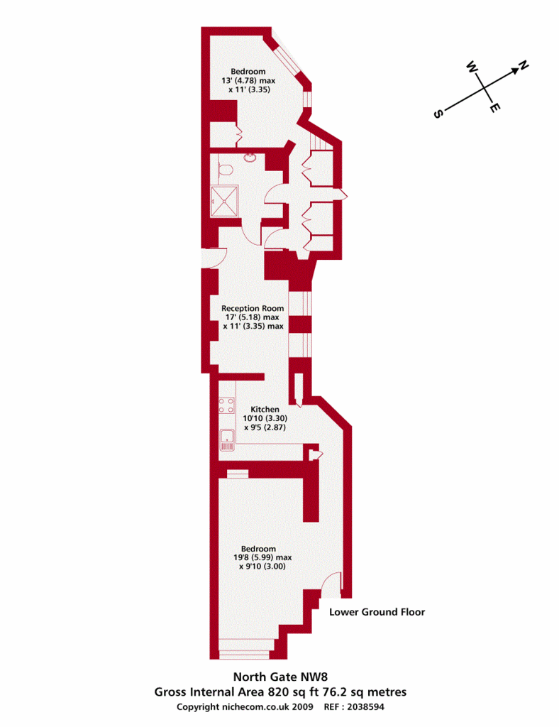 2 bedroom flat for sale - floorplan