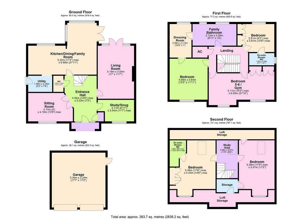 5 bedroom detached house for sale - floorplan