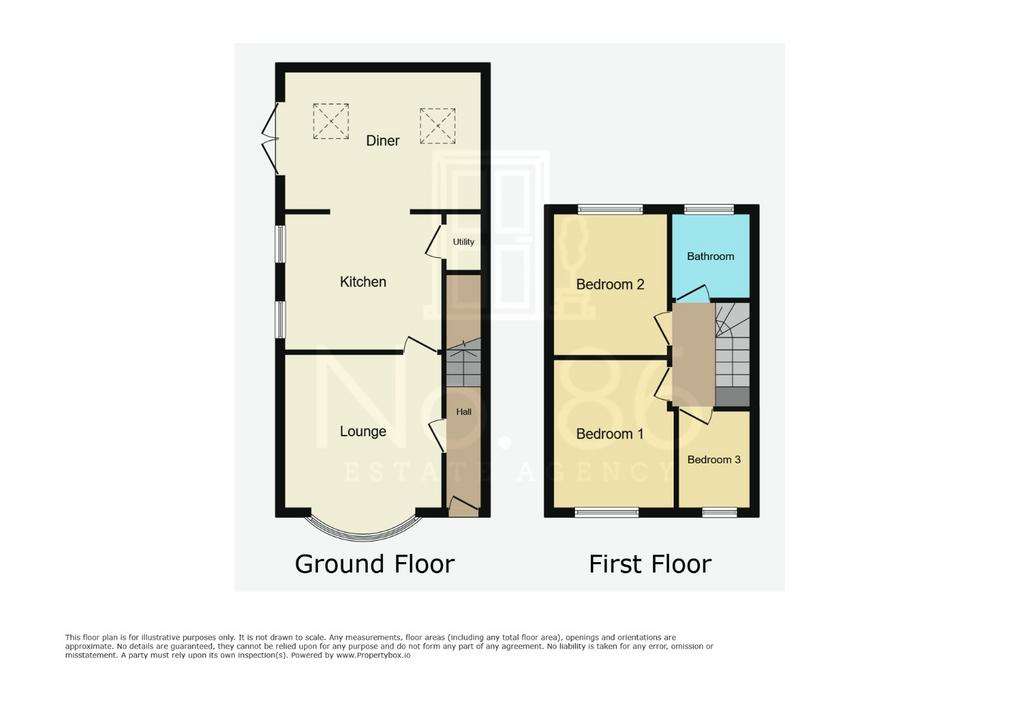 3 bedroom end of terrace house for sale - floorplan