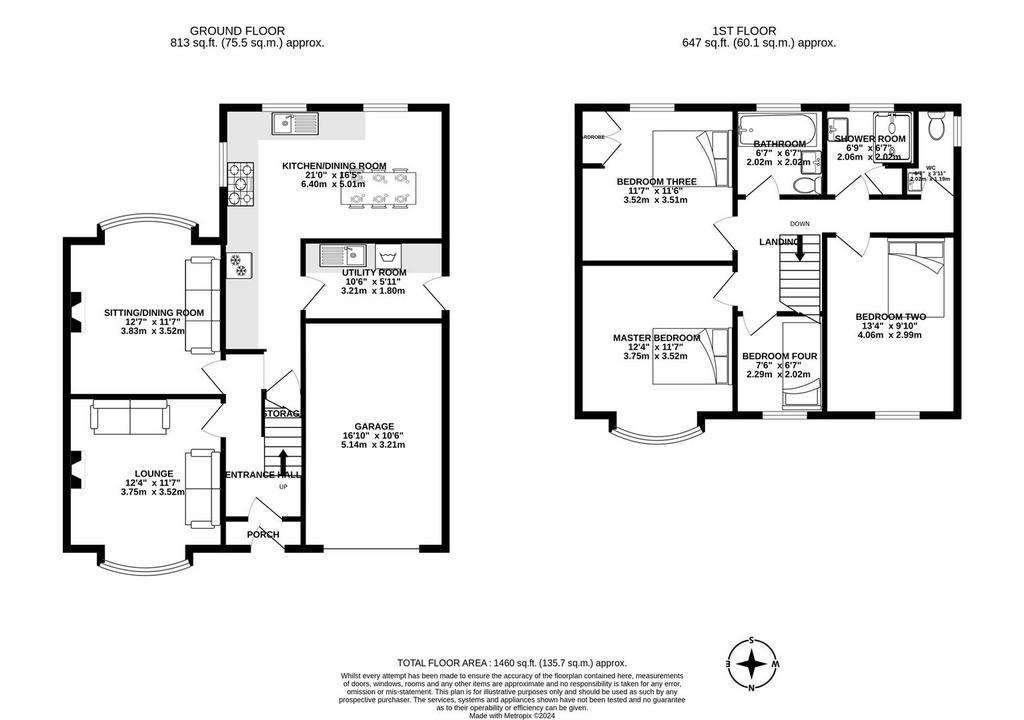 4 bedroom detached house for sale - floorplan