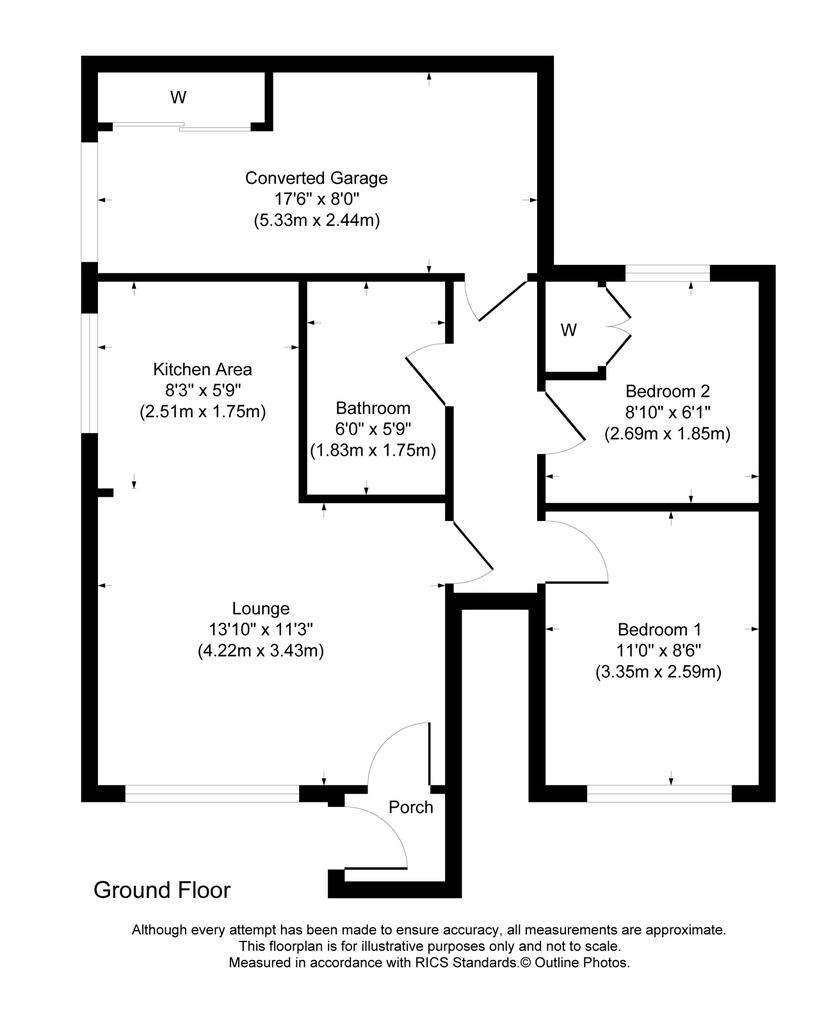 2 bedroom flat for sale - floorplan