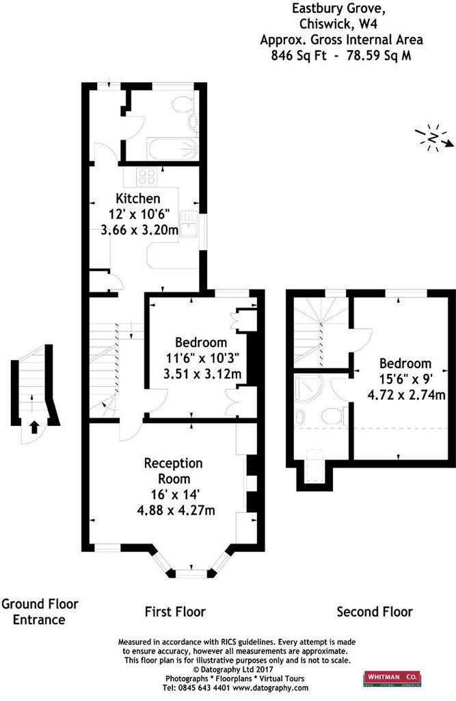 2 bedroom flat to rent - floorplan