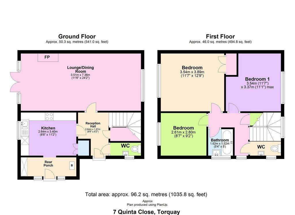 3 bedroom semi-detached house for sale - floorplan