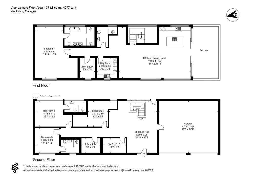 4 bedroom detached house for sale - floorplan