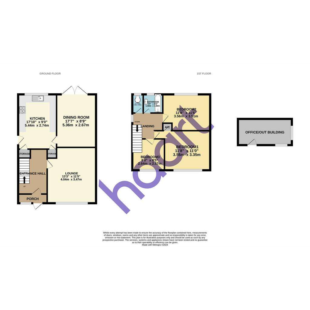 3 bedroom semi-detached house for sale - floorplan