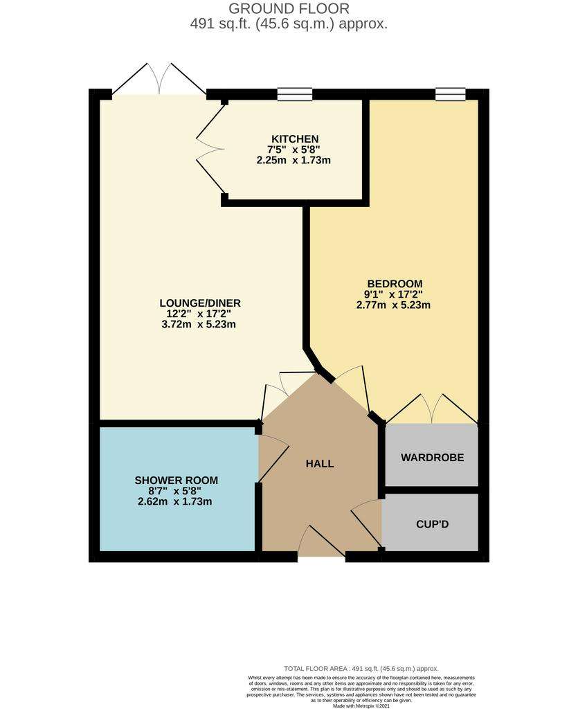 1 bedroom flat for sale - floorplan