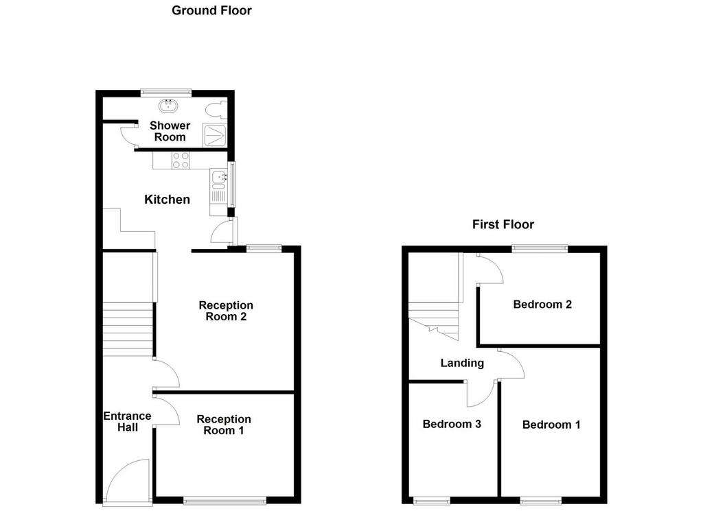 3 bedroom terraced house for sale - floorplan