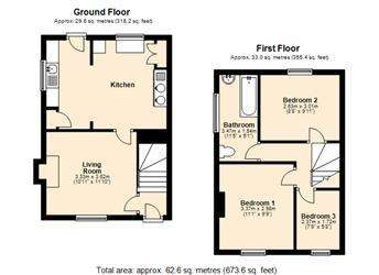 3 bedroom semi-detached house to rent - floorplan