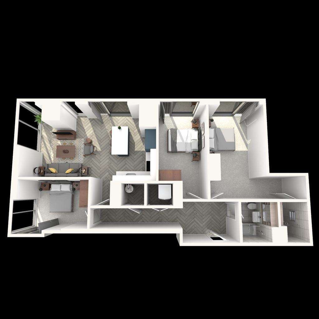 3 bedroom flat to rent - floorplan