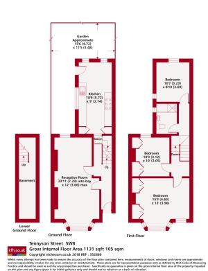 3 bedroom house to rent - floorplan