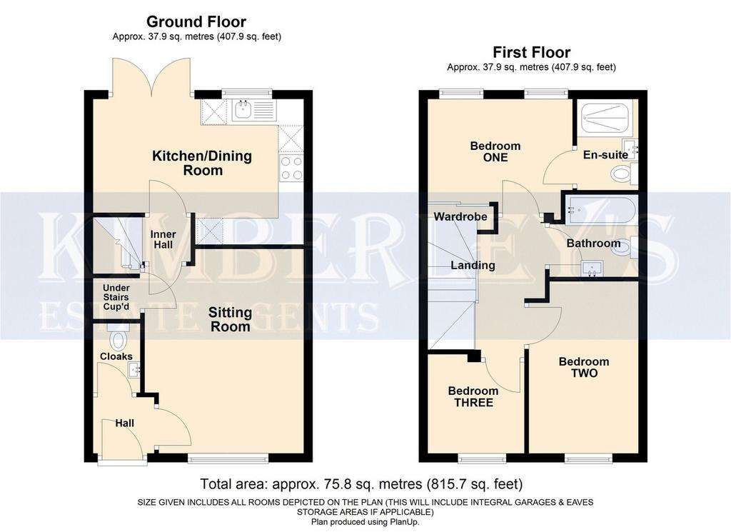 3 bedroom semi-detached house for sale - floorplan