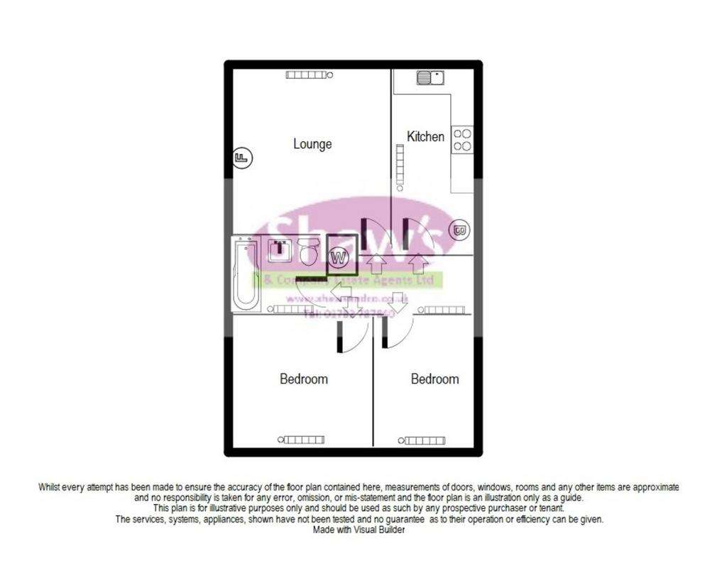 2 bedroom detached bungalow for sale - floorplan