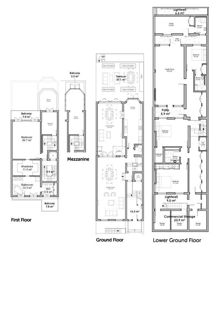 5 bedroom flat to rent - floorplan