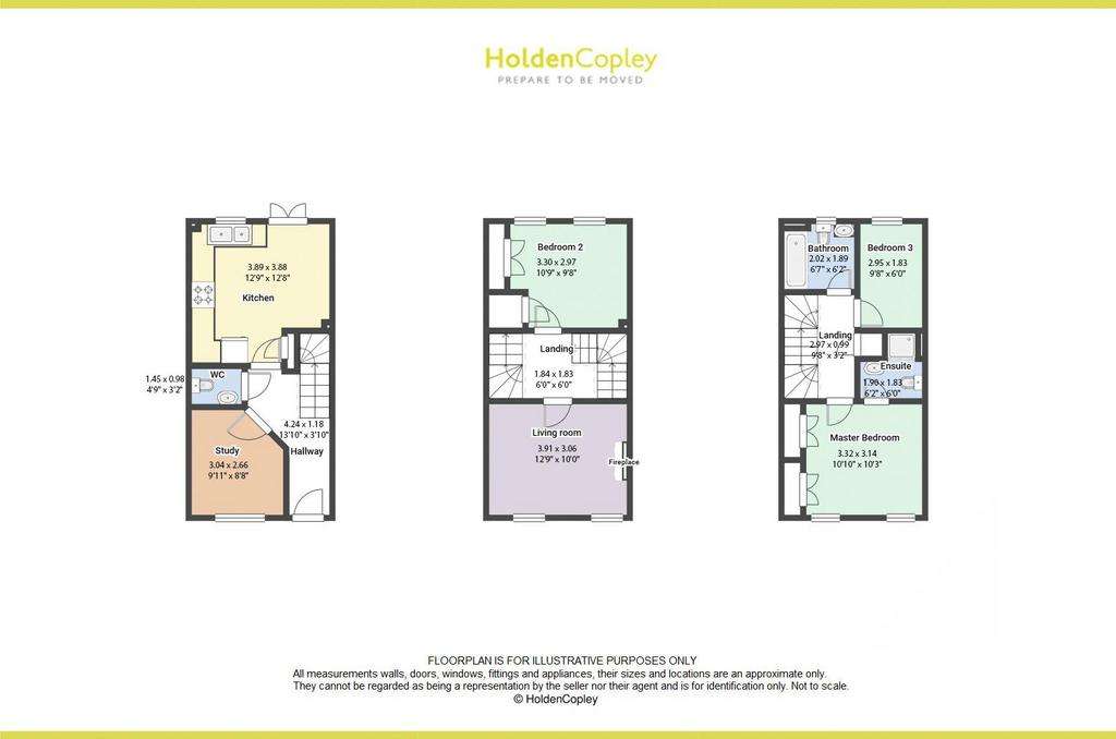 3 bedroom town house for sale - floorplan