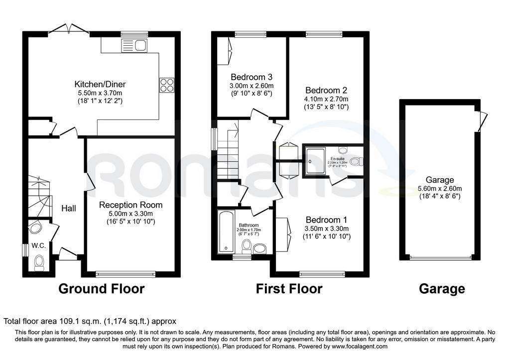 3 bedroom semi-detached house to rent - floorplan