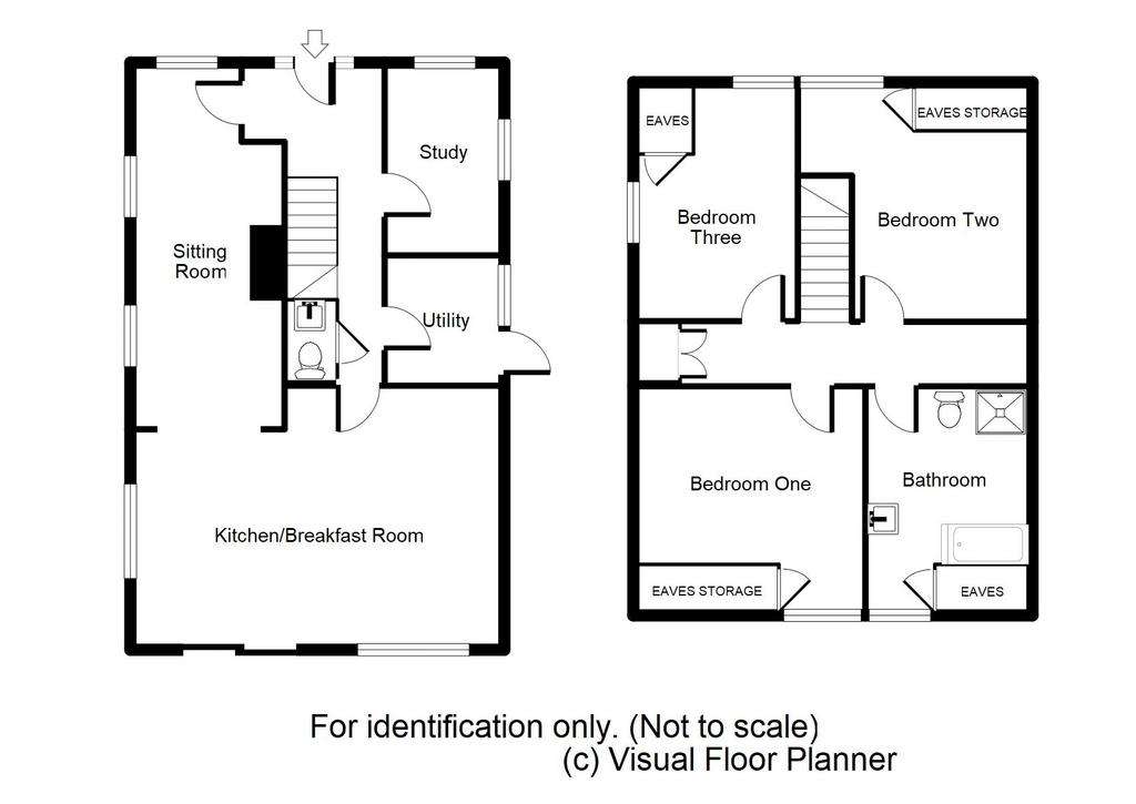 3 bedroom chalet for sale - floorplan