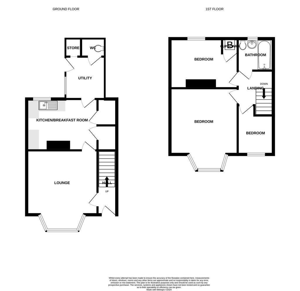 3 bedroom terraced house for sale - floorplan