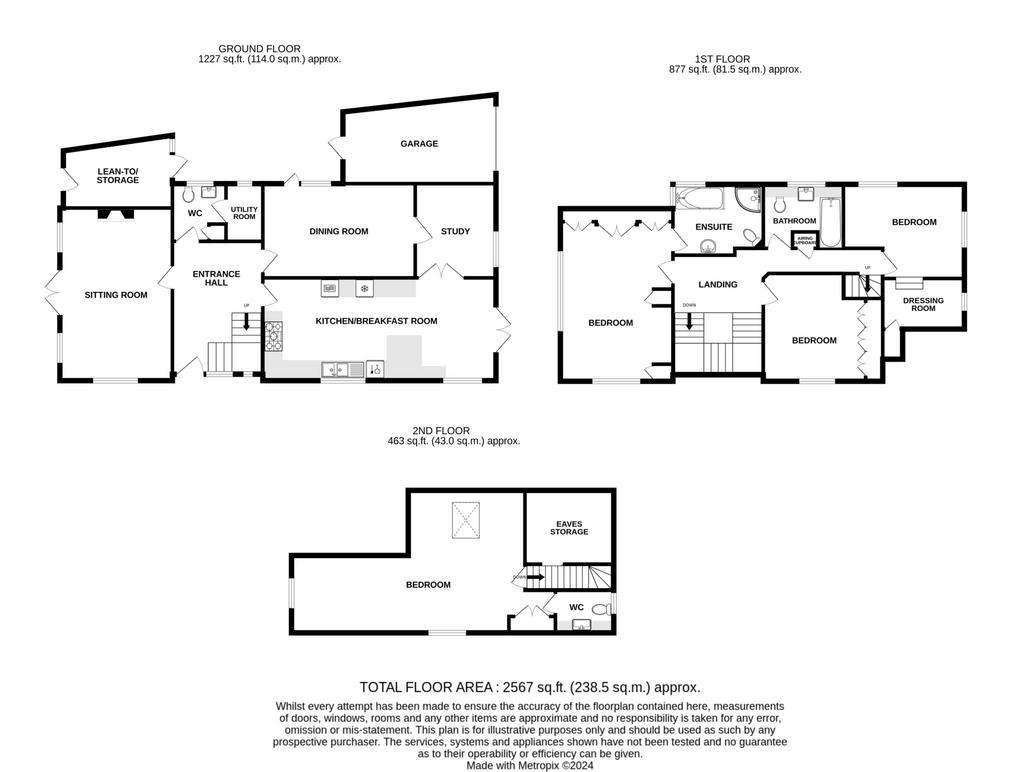 4 bedroom detached house for sale - floorplan