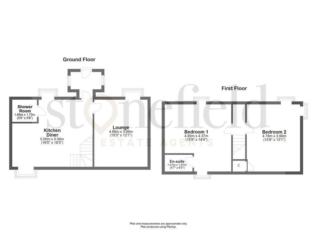 2 bedroom mews house for sale - floorplan