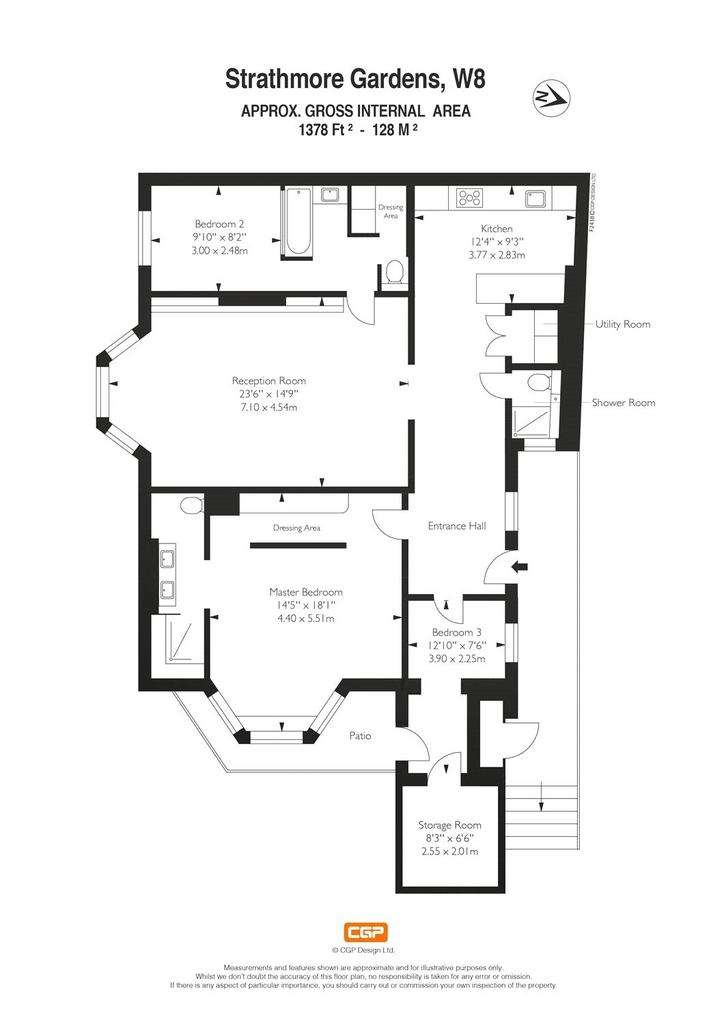 3 bedroom maisonette to rent - floorplan