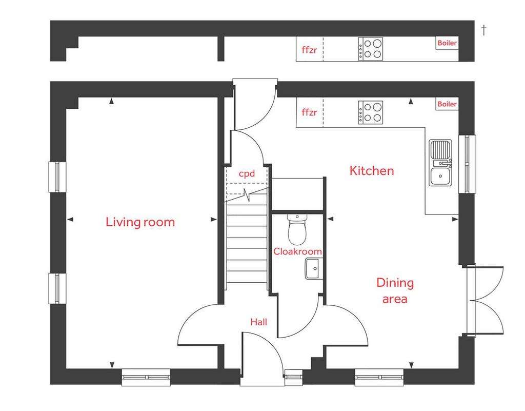 3 bedroom detached house for sale - floorplan