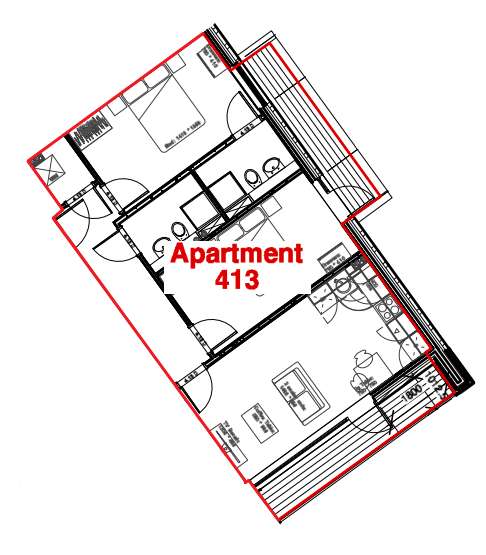 2 bedroom flat to rent - floorplan